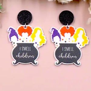New Halloween Ghost Earrings Cute Acrylic Handmade Jewelry